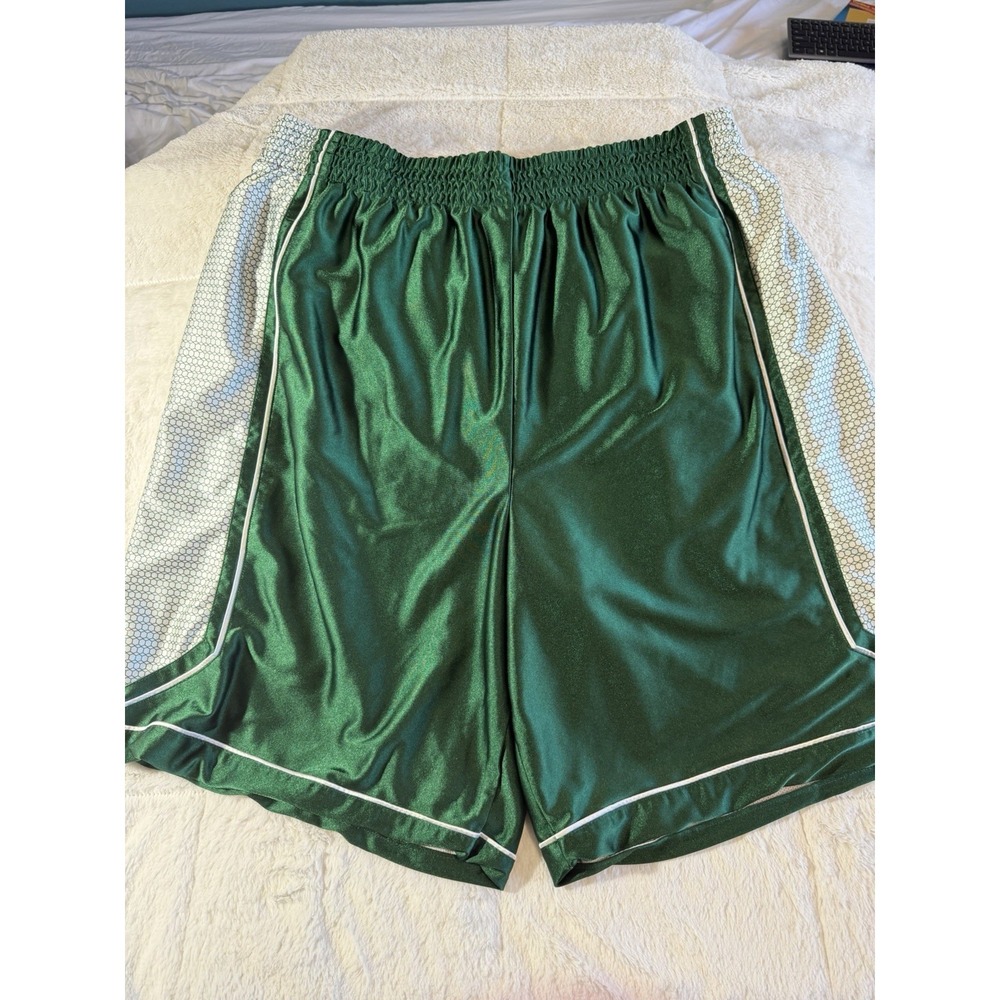 Y2K Eastbay Mesh Basketball Shorts Baggy 3xL Green/white